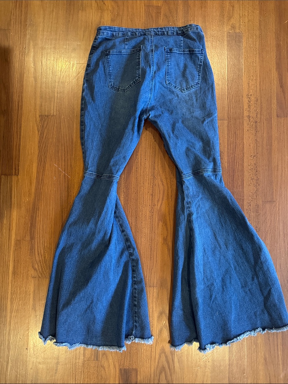 Banjul Dark Blue Flare Jeans bell bottoms size large - Picture 4 of 4